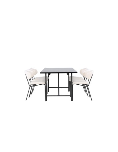 Matgrupp Astrid med Chico matstolar, 200 × 90 cm
