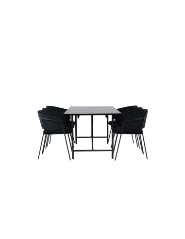 Matgrupp Astrid med Selma matstolar, 200 × 90 cm