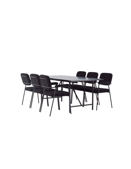 Matgrupp Astrid med Yesterday matstolar, 200 × 90 cm