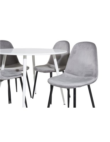 Matgrupp Plaza med Polar matstolar