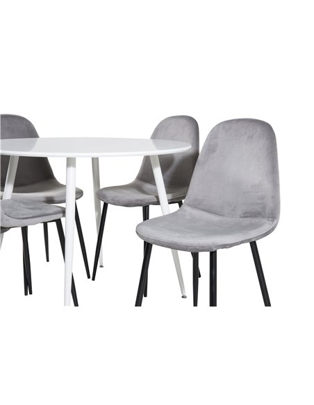 Matgrupp Plaza med Polar matstolar