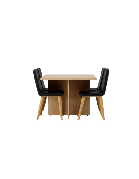 Matgrupp Leo med Today matstolar, 100 × 100 cm