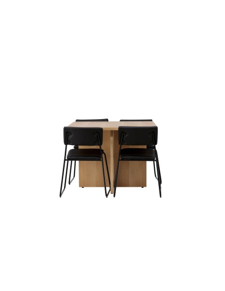 Matgrupp Leo med Kenth matstolar, 100 × 100 cm