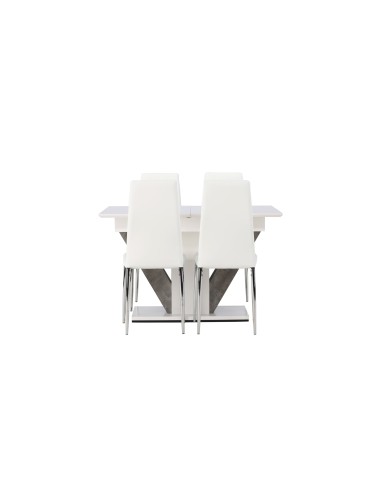 Matgrupp Disa med Pastill matstolar, 120 × 80 cm