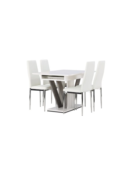 Matgrupp Disa med Pastill matstolar, 120 × 80 cm