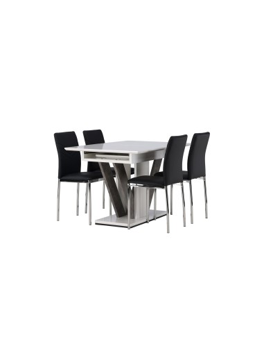 Matgrupp Disa med Lily matstolar, 120 × 80 cm