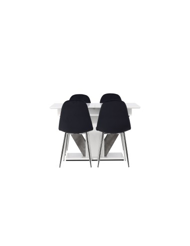 Matgrupp Disa med Polar matstolar, 120 × 80 cm