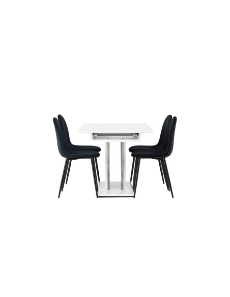 Matgrupp Disa med Polar matstolar, 120 × 80 cm