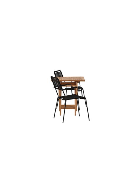 Matgrupp Kenya med Lindos matstolar, 70 × 70 cm