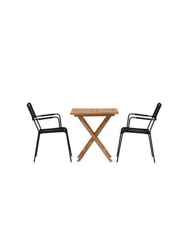 Matgrupp Kenya med Lindos matstolar, 70 × 70 cm