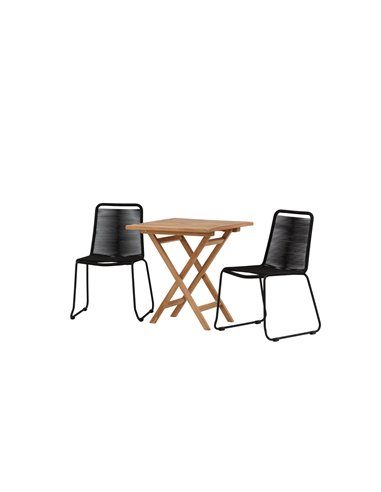 Matgrupp Kenya med Lindos matstolar, 70 × 70 cm