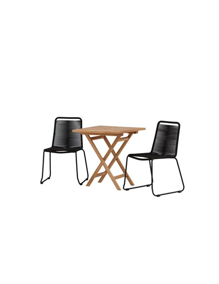 Matgrupp Kenya med Lindos matstolar, 70 × 70 cm