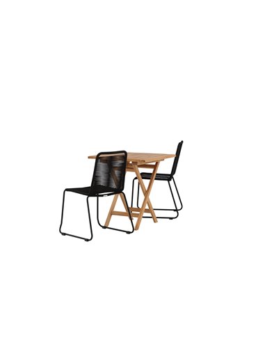 Matgrupp Kenya med Lindos matstolar, 70 × 70 cm