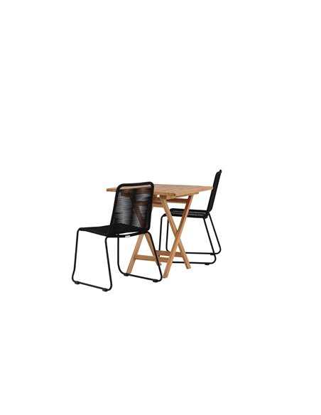 Matgrupp Kenya med Lindos matstolar, 70 × 70 cm