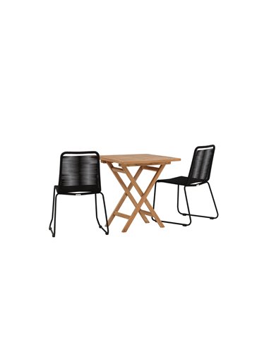 Matgrupp Kenya med Lindos matstolar, 70 × 70 cm