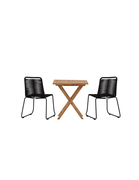 Matgrupp Kenya med Lindos matstolar, 70 × 70 cm