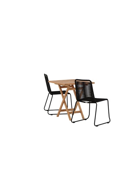 Matgrupp Kenya med Lindos matstolar, 70 × 70 cm