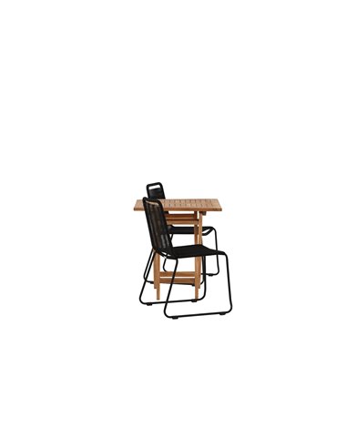 Matgrupp Kenya med Lindos matstolar, 70 × 70 cm