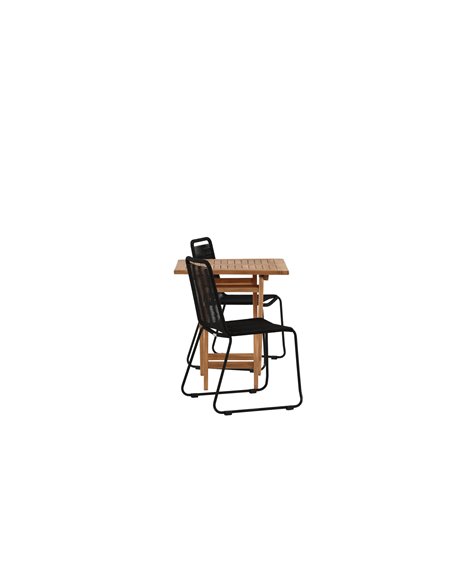 Matgrupp Kenya med Lindos matstolar, 70 × 70 cm
