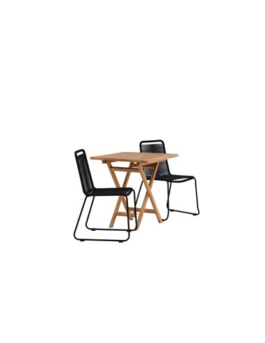Matgrupp Kenya med Lindos matstolar, 70 × 70 cm