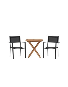 Matgrupp Kenya med Copacabana matstolar, 70 × 70 cm