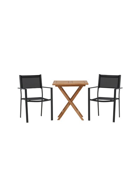 Matgrupp Kenya med Copacabana matstolar, 70 × 70 cm