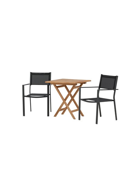 Matgrupp Kenya med Copacabana matstolar, 70 × 70 cm