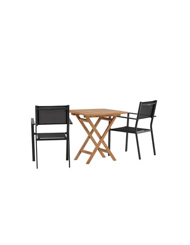 Matgrupp Kenya med Copacabana matstolar, 70 × 70 cm