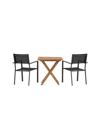 Matgrupp Kenya med Copacabana matstolar, 70 × 70 cm