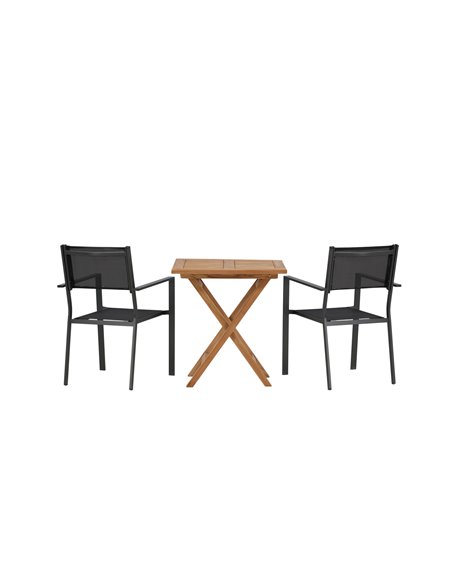 Matgrupp Kenya med Copacabana matstolar, 70 × 70 cm