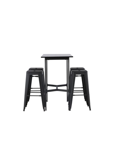 Matgrupp Rax med Tempe matstolar, 120 × 60 cm