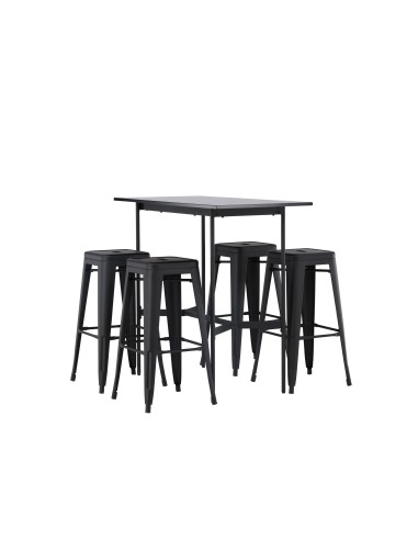 Matgrupp Rax med Tempe matstolar, 120 × 60 cm