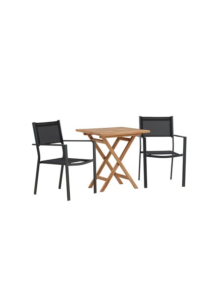 Matgrupp Kenya med Copacabana matstolar, 70 × 70 cm