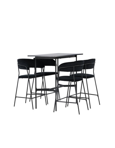 Matgrupp Rax med Lui matstolar, 120 × 60 cm