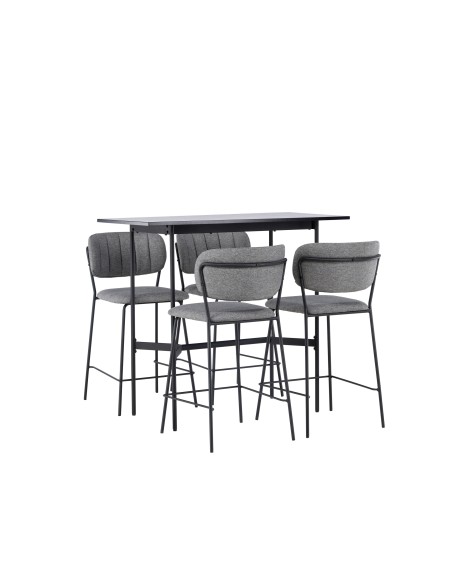 Matgrupp Rax med Bell matstolar, 120 × 60 cm
