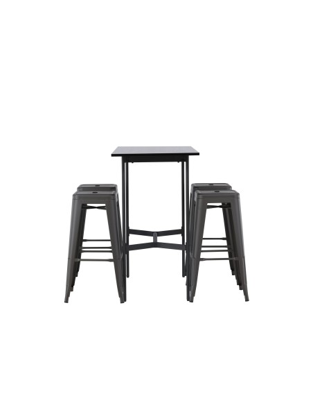 Matgrupp Rax med Tempe matstolar, 120 × 60 cm