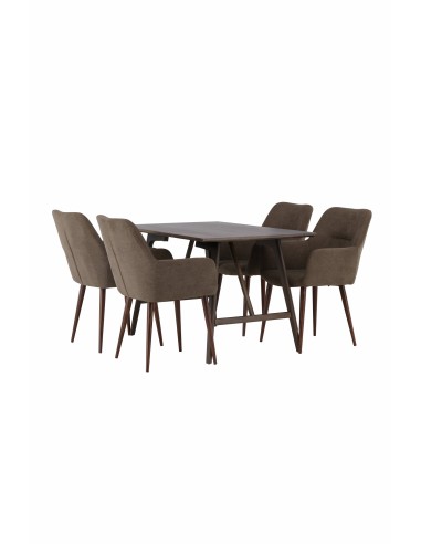 Matgrupp Kaseidon med Tomorrow matstolar, 120 × 80 cm