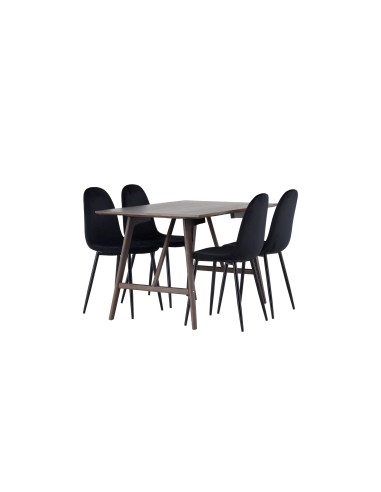 Matgrupp Kaseidon med Polar matstolar, 120 × 80 cm
