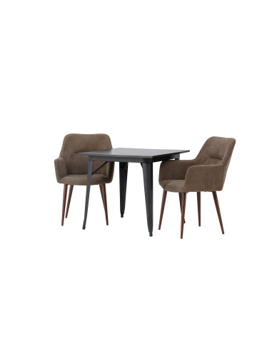Matgrupp Tempe med Tomorrow matstolar, 80 × 80 cm
