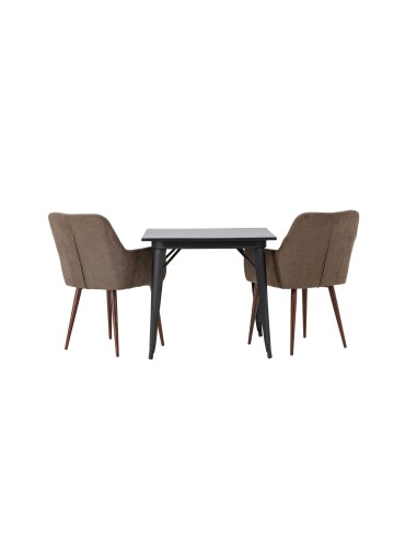 Matgrupp Tempe med Tomorrow matstolar, 80 × 80 cm