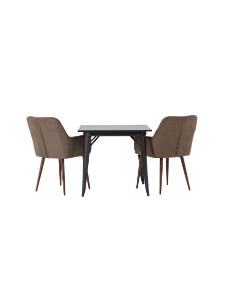 Matgrupp Tempe med Tomorrow matstolar, 80 × 80 cm