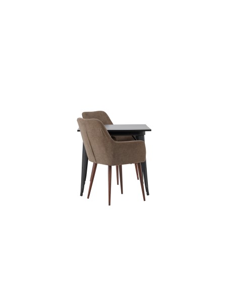 Matgrupp Tempe med Tomorrow matstolar, 80 × 80 cm