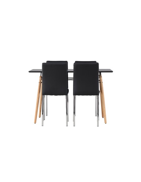 Matgrupp Danburi med Lily matstolar, 120 × 60 cm