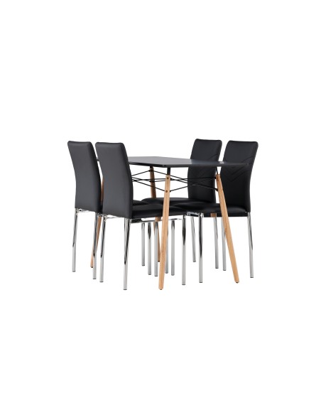 Matgrupp Danburi med Lily matstolar, 120 × 60 cm