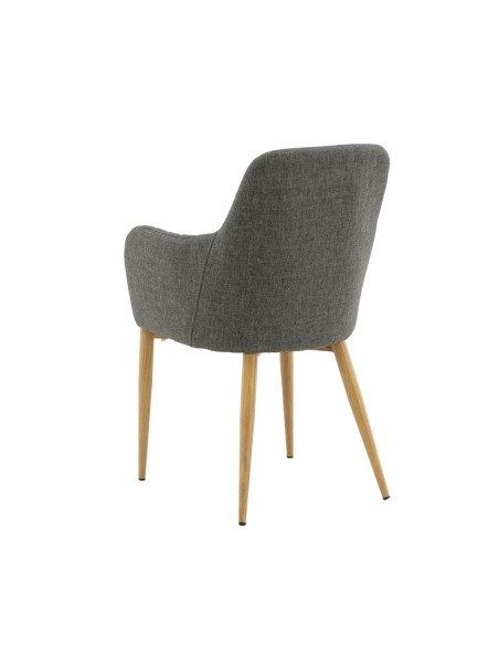 Matstol Comfort, Grå/Natur