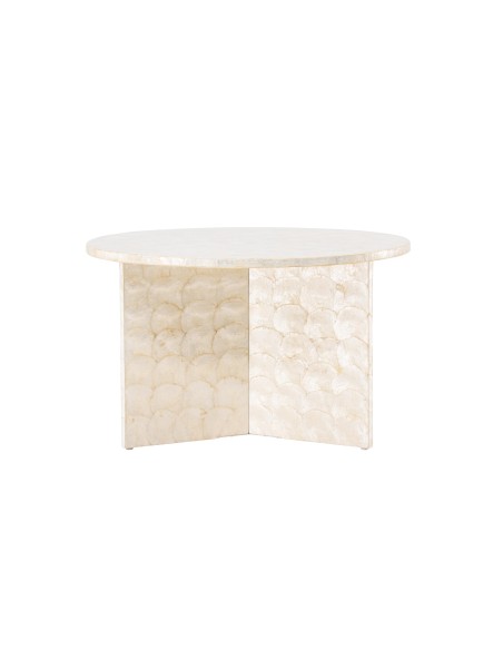 Runt soffbord Smögen, Ø70 cm, Beige