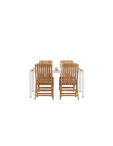 Matgrupp Togo med Ghana matstolar, 150 × 90 cm