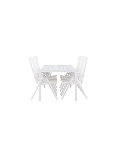Matgrupp Break med Break matstolar, 205 × 90 cm