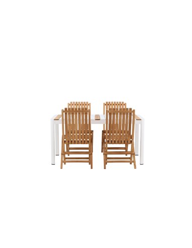 Matgrupp Togo med Ghana matstolar, 150 × 90 cm