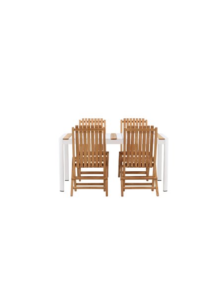 Matgrupp Togo med Ghana matstolar, 150 × 90 cm